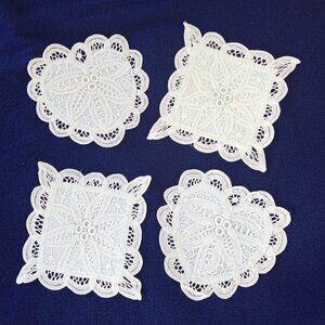 Battenburg Lace Small Pillow Covers Set of 4